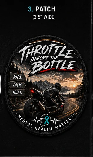 Ride. Talk. Heal. Patch