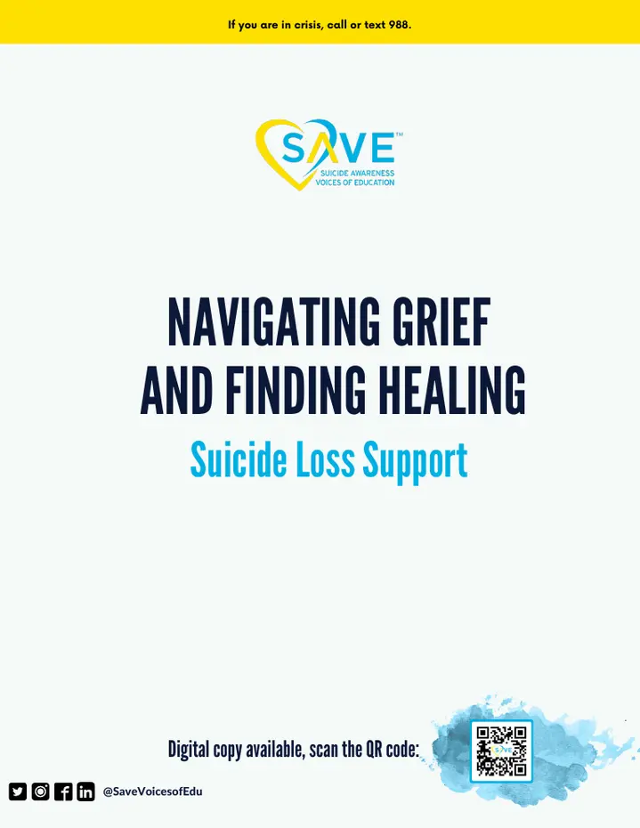 Cover of Navigating Grief from SAVE